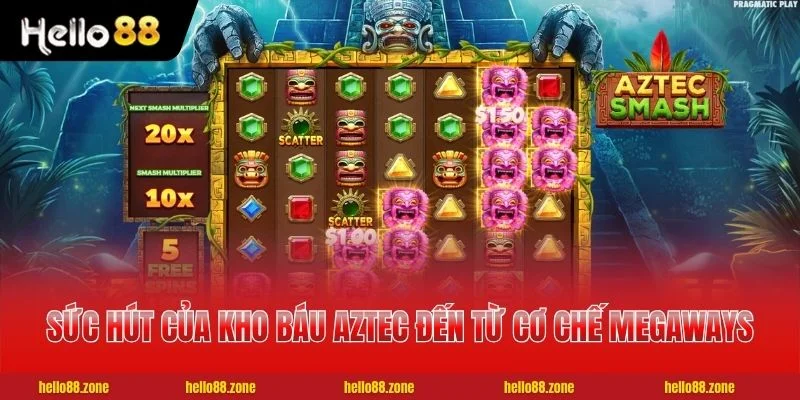 Sức hút của kho báu Aztec đến từ cơ chế Megaways