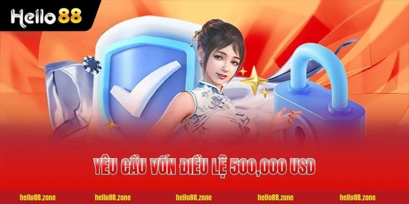 Yêu cầu vốn điều lệ 500,000 USD